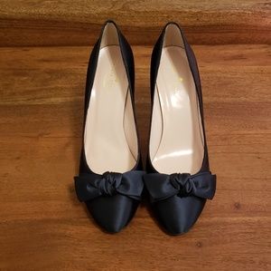 NWOT Kate Spade New York Size 8 Navy Bow Heels